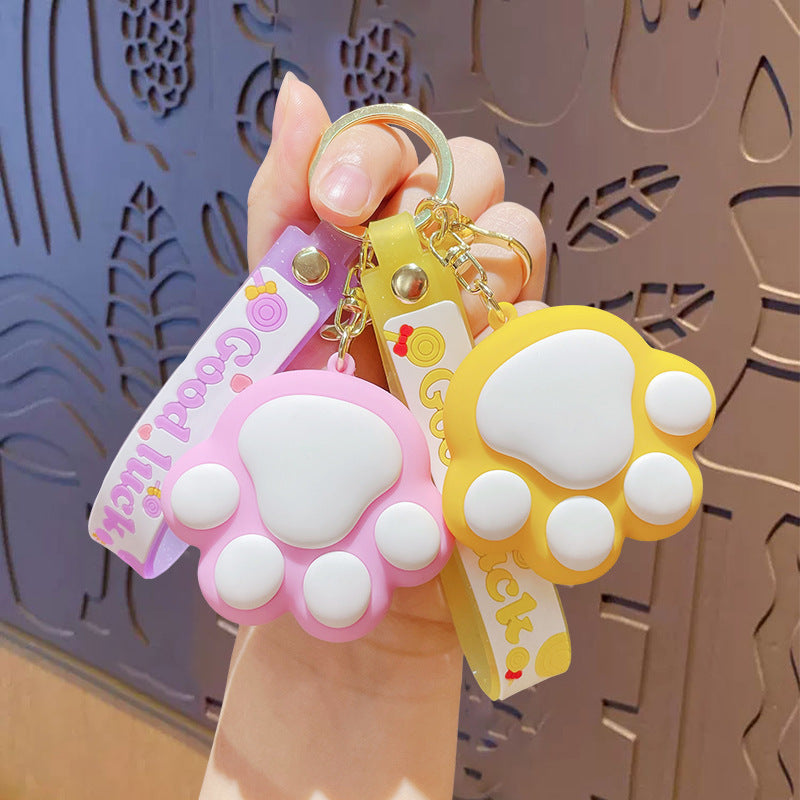 Wholesale Cartoon Cat Claw PVC Keychain ACC-KC-ZhongChi001