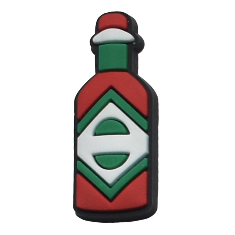 Wholesale Random 100pcs of Mexican Series PVC Soft Adhesive Hole Shoe Buckle DIY Decoration ACC-SC-RYY010