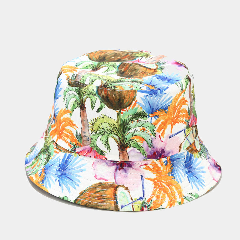 Wholesale Plant Print Bucket Hat ACC-HT-LvYi015