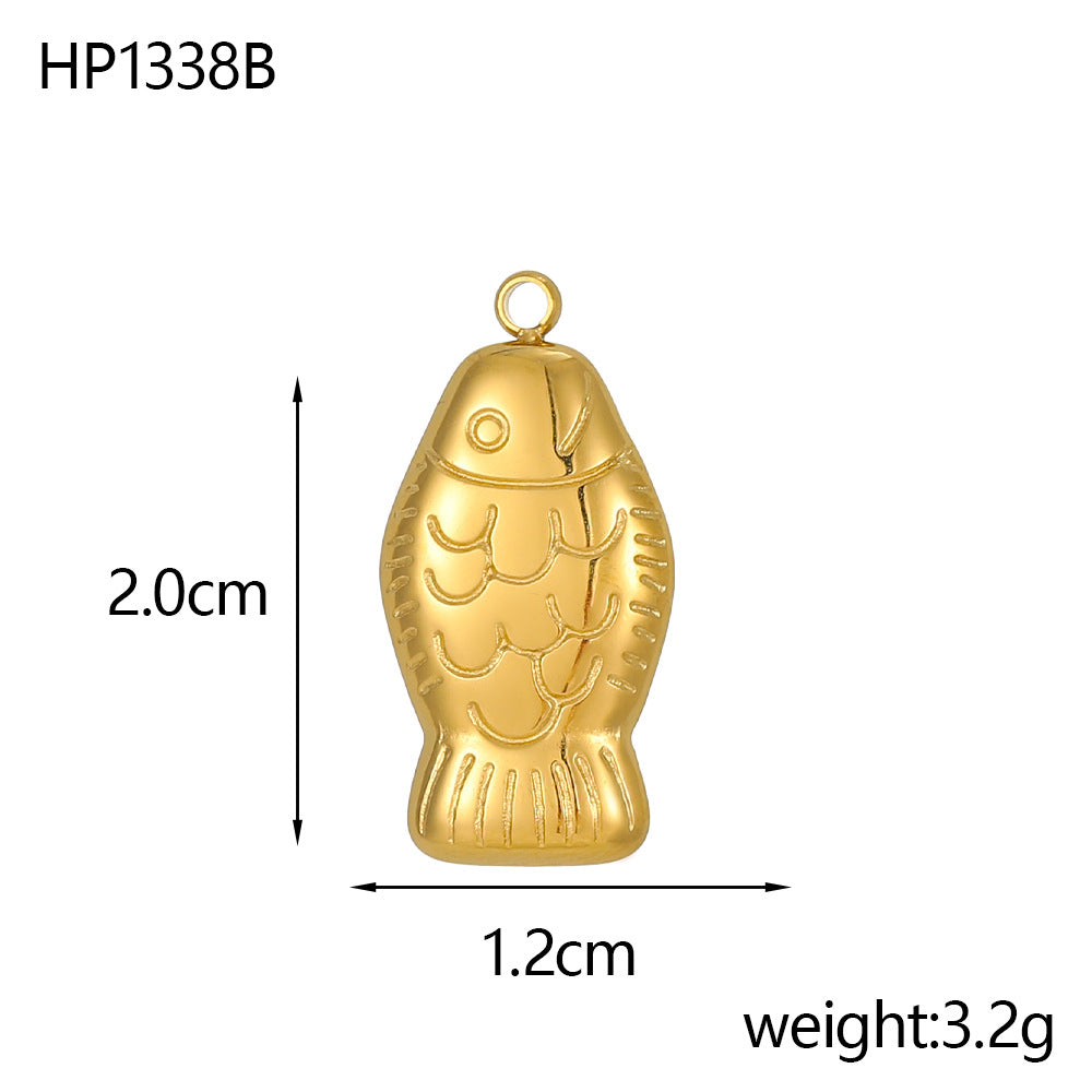 Wholesale Marine elements Stainless steel starfish tropical fish marine life pendant