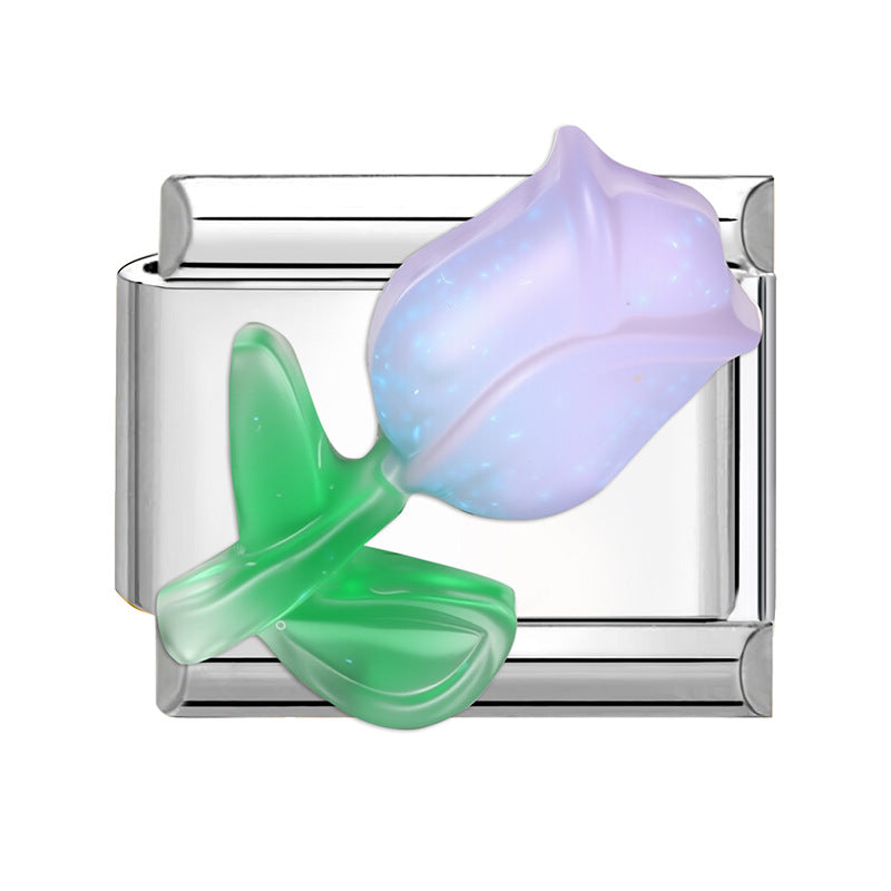 Wholesale Italian Charm Bracelet 9mm DIY Splicing Cute Creative Stainless Steel Composable Bracelet