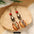 Wholesale Vintage Hand-made Plant Fruit Wood Earrings