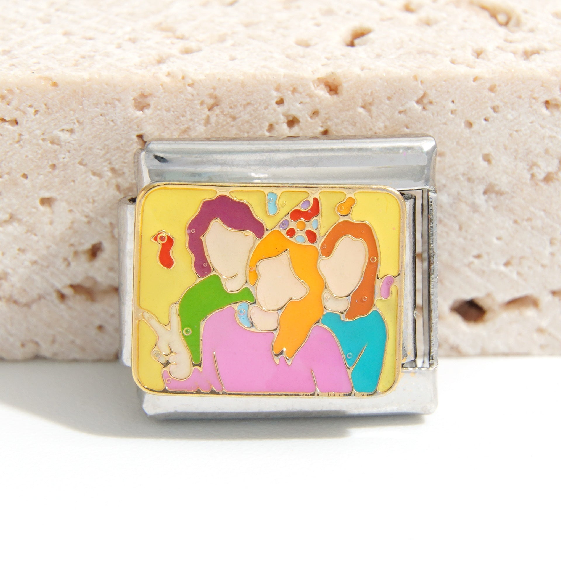 Wholesale Italian Charm Bracelet 9mm DIY Splicing Creative Pattern Stainless Steel Composable Bracelet