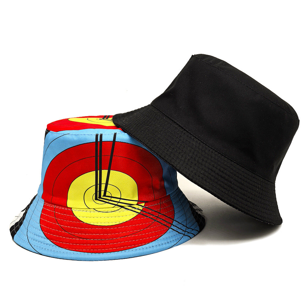 Wholesale Archery Target Clock Bucket Hat Double-Sided