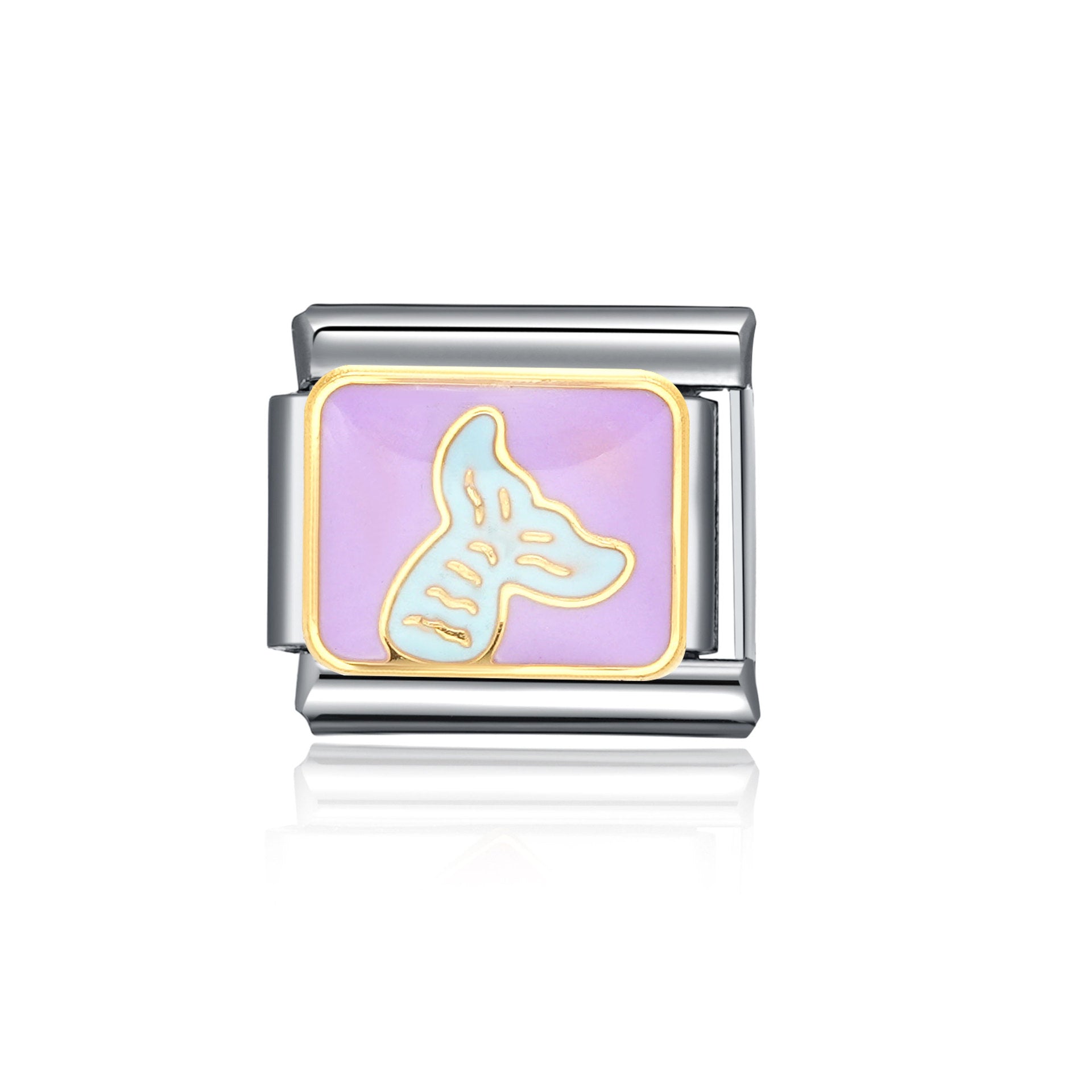 Bracelet de charme italien en gros de 9 mm d'animal d'épissage et de planable en acier inoxydable