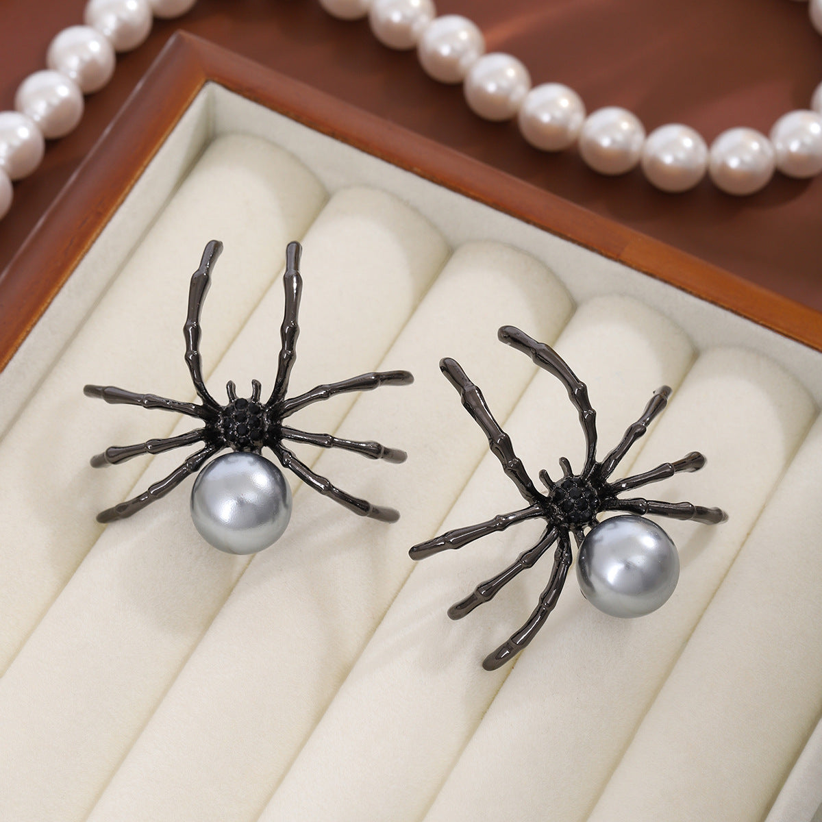 Wholesale Halloween Alloy Spider  Earrings