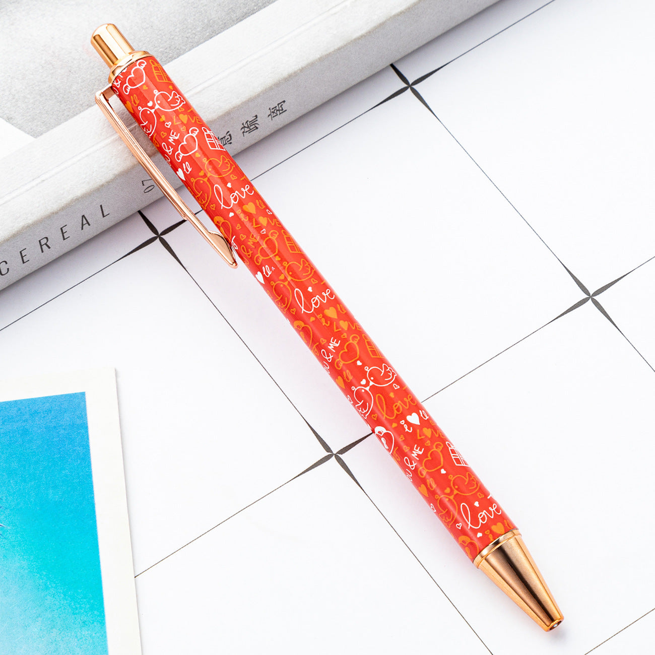 Wholesale Valentine's Day Click Pens Metal Ballpoint Pens ACC-PN-HuaH054