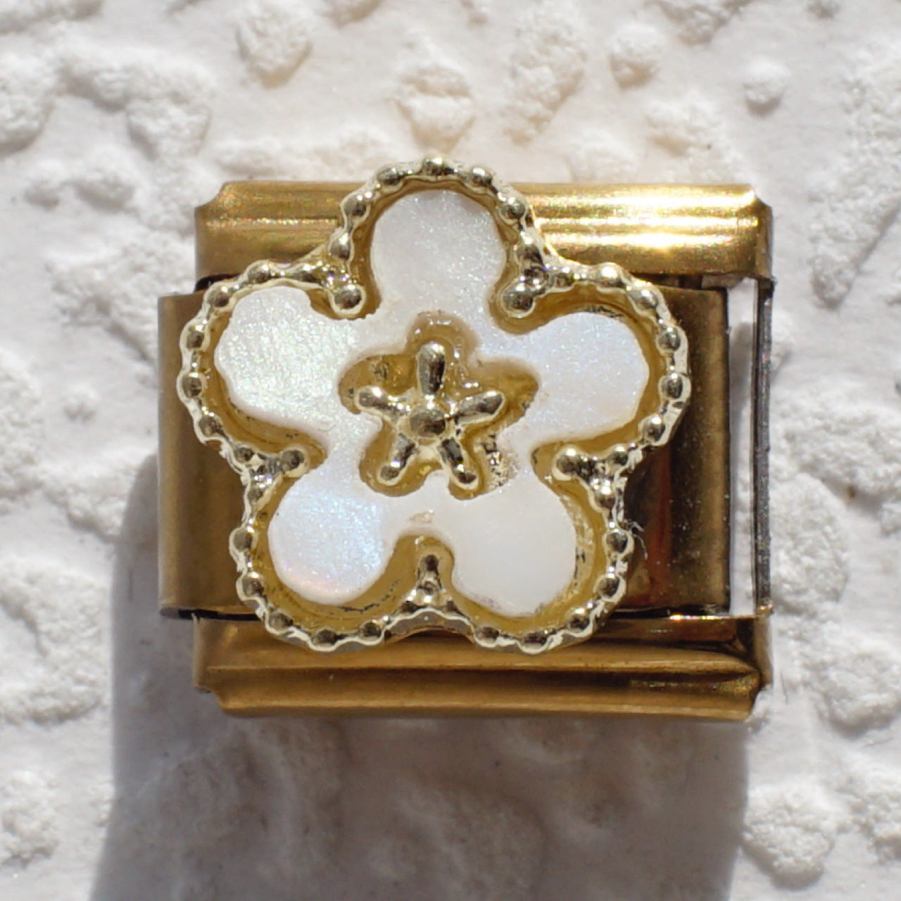Wholesale Italian Style Four Leaf Clover Modular Bracelet Black Gold Stainless Steel Jewelry Accessory Gift