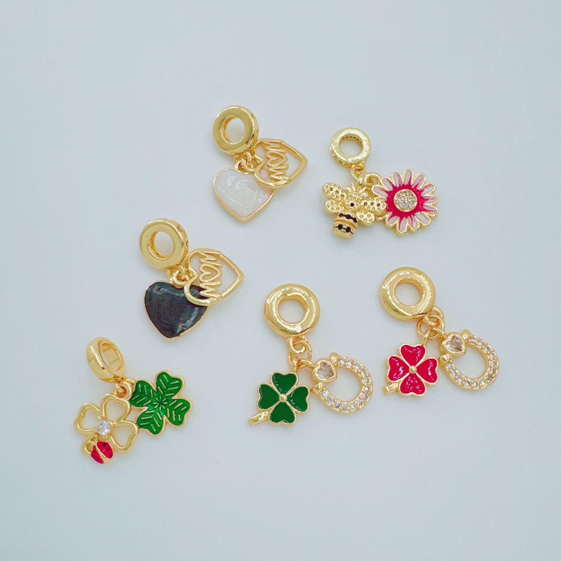 Wholesale European Style Clover Cross Pendant Necklace
