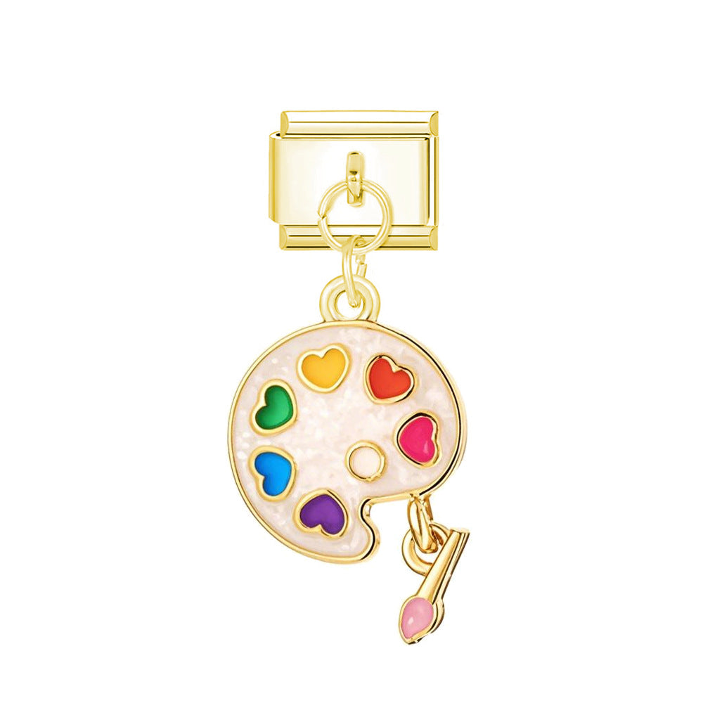 Wholesale Italian Charm Bracelet 9mm DIY Cartoon Butterfly Cloud Pendant Series Creative Stainless Steel Composable Bracelet