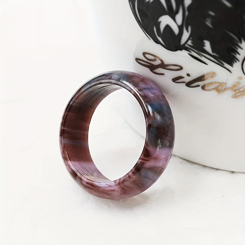 Wholesale Geometric colorful rainbow Resin &  Acrylic Rings