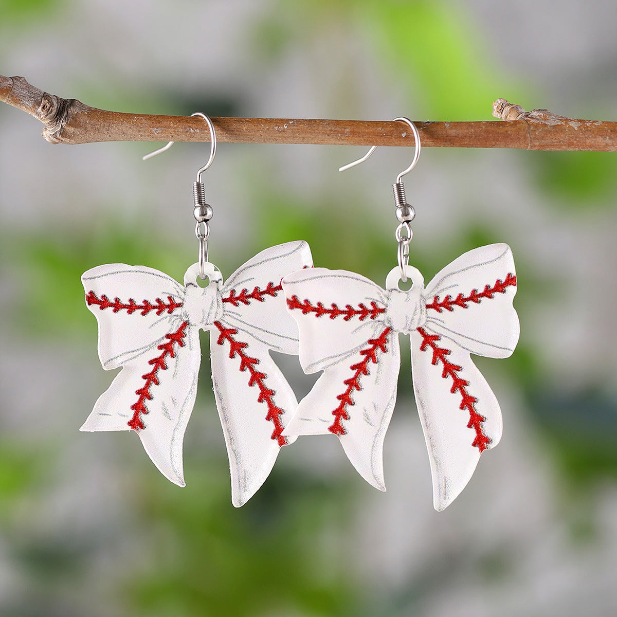Wholesale  Sports Bow Pendant Earrings