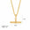 Wholesale  Bohemian Style T-Shaped Bar Pendant Necklace Titanium Steel Necklaces