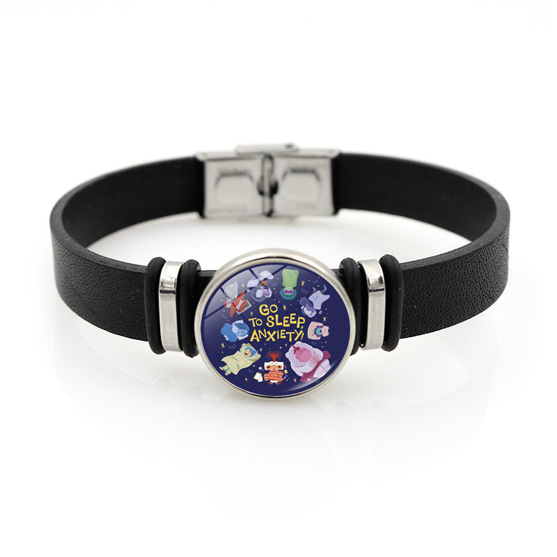 Wholesale Cartoon Cute Hand-woven Faux Leather Bracelet ACCVIP-BT-HengX003