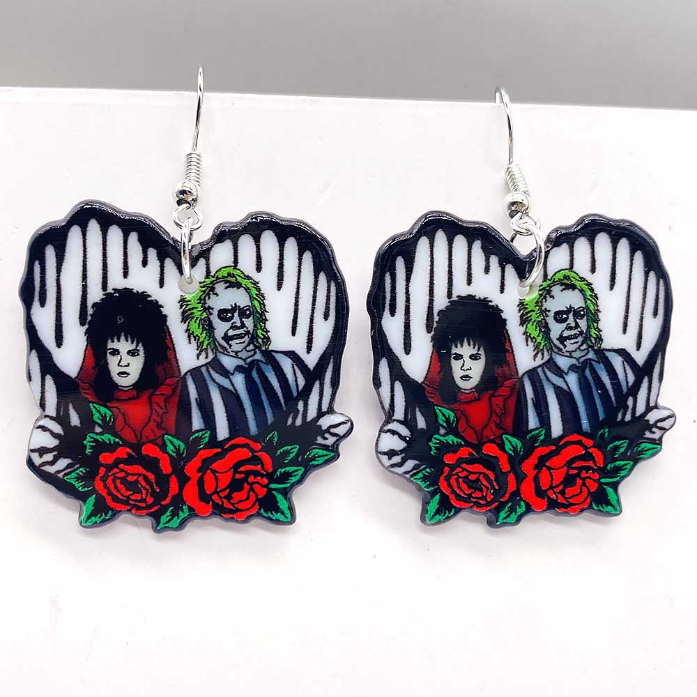 Wholesale Valentine's Day Halloween Acrylic Cartoon Anime Zombie Earrings ACC-ES-ChenY082