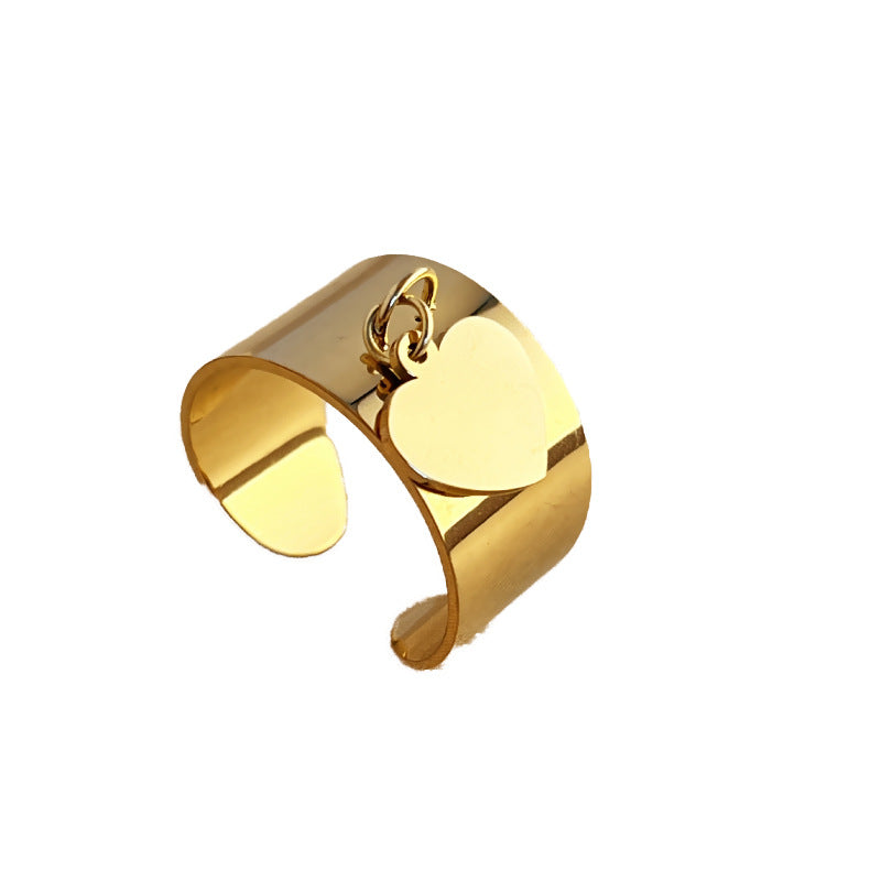 Wholesale French retro palace style stainless steel flower ring