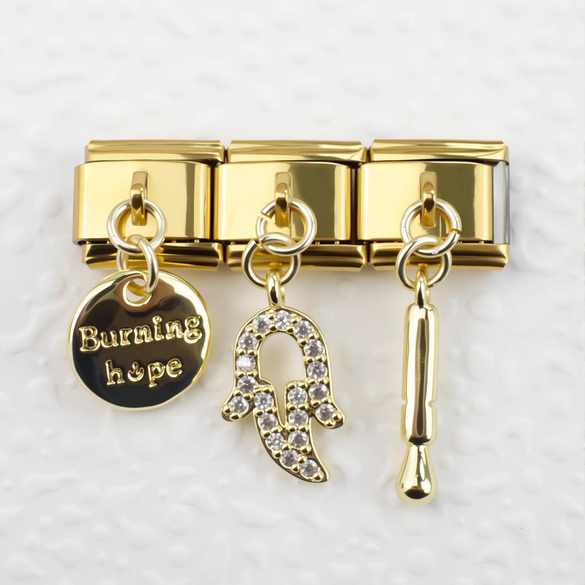 Wholesale 5pcs/pack Individual Sports &  Hobby Charms Single Section Creative Stainless Steel Composable Bracelet