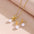 Wholesale Titanium Steel Classic Retro Micro-inlaid Flower  Pearl Necklace Earrings Jewelry Set