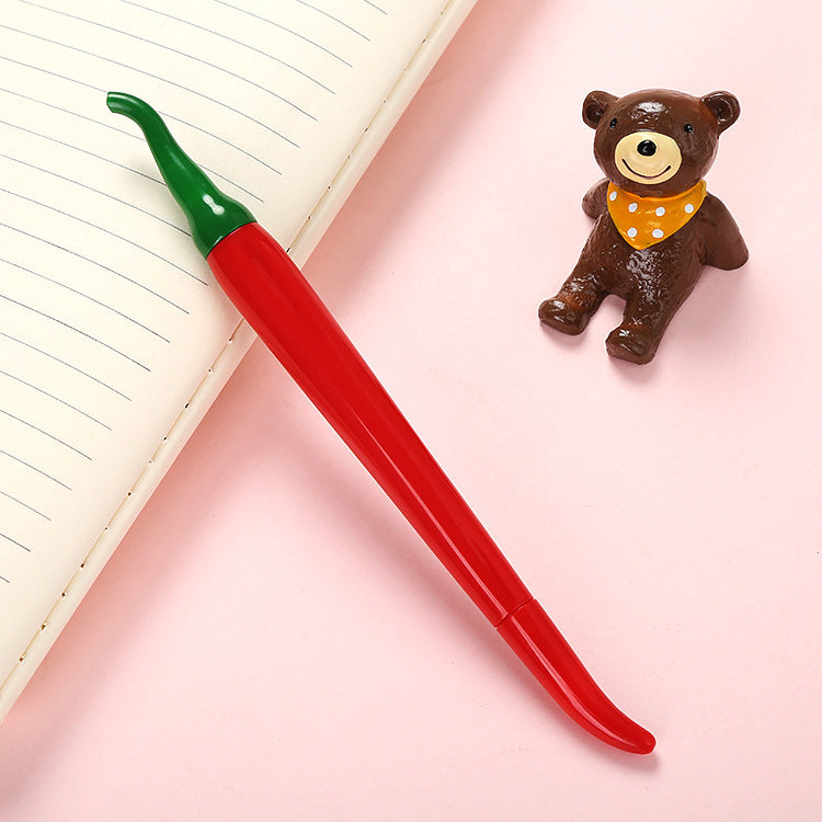 Wholesale Cute chili gel pen creative vegetable black water pen