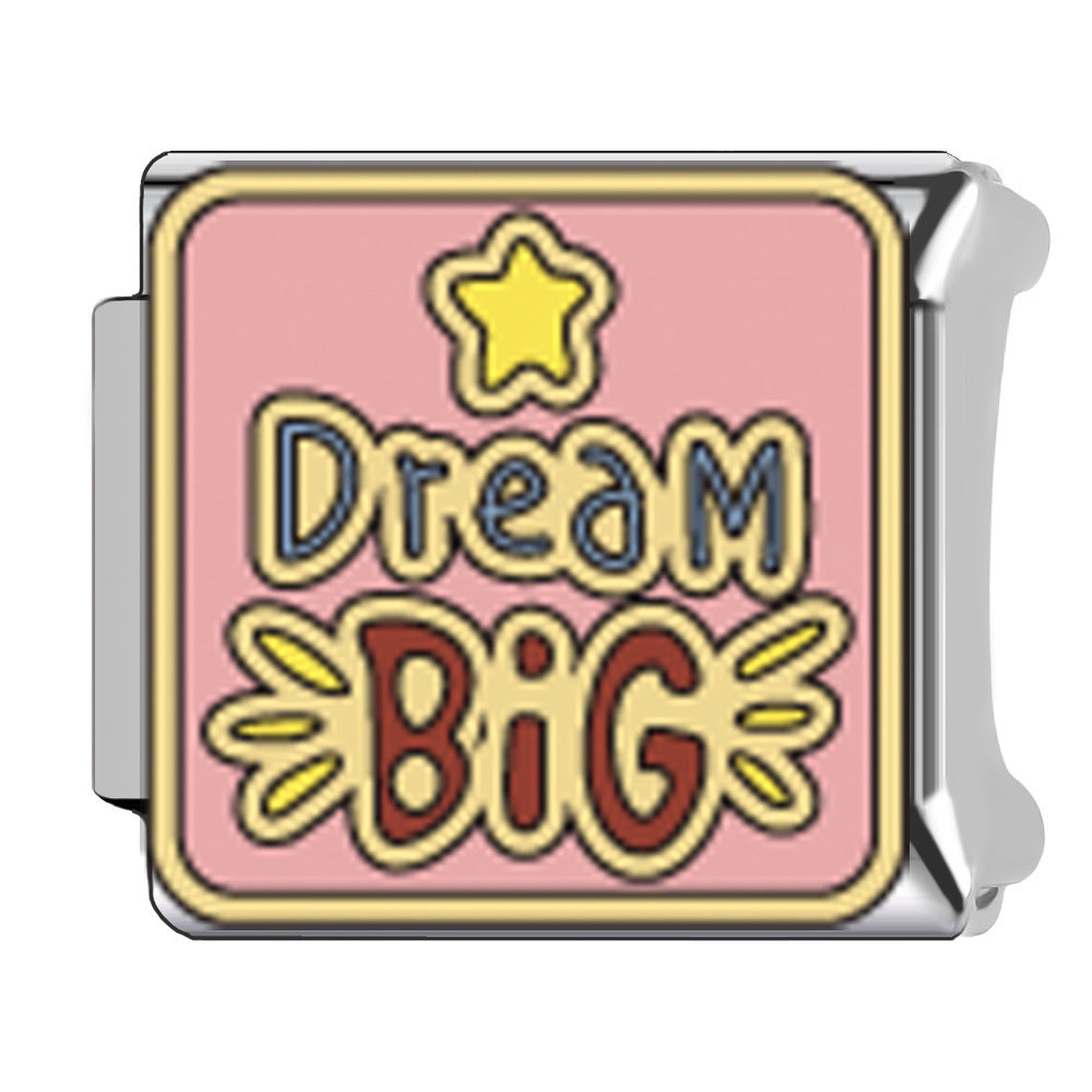 Wholesale Italian Charm Bracelet 9mm DIY Mother' s Day  Creative Stainless Steel Composable Bracelet