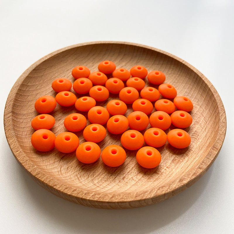 Wholesale 50PCS DIY Abacus Beads Silicone Small Beads 12MM