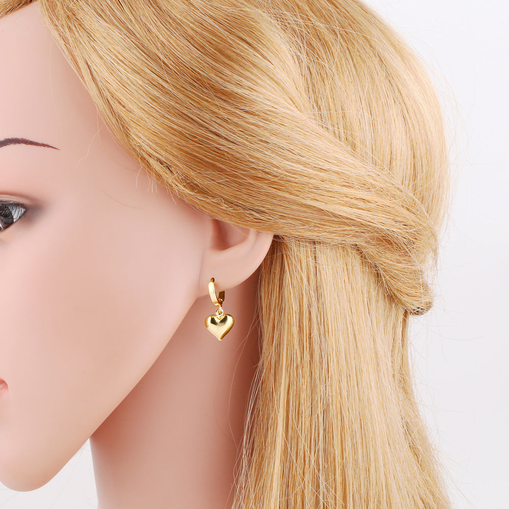 Wholesale lovely pendant  copper plated 18K gold earrings