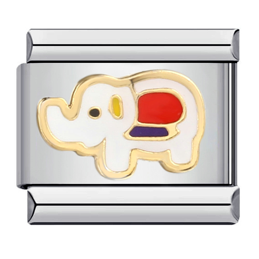 Wholesale Italian Charm Bracelet 9mm DIY Splicing Removable Oil Drop Cartoon Stainless Steel Composable Bracelet