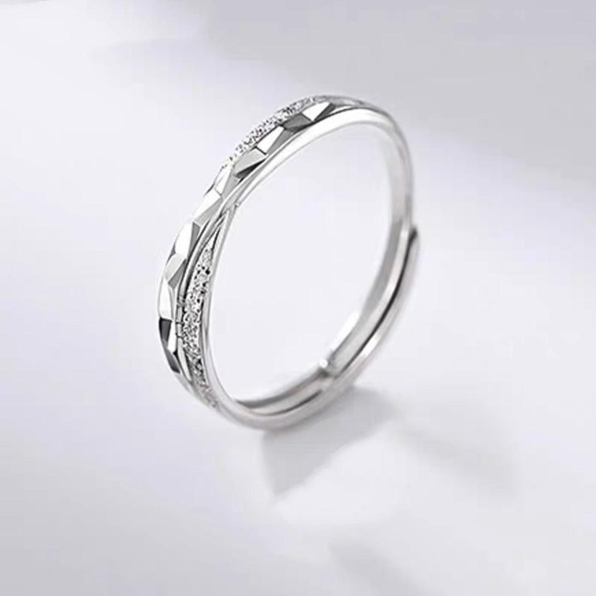 Wholesale S999 Sterling Silver Star Sea Ring Light Luxury Couple Ring Opening Adjustable Design Ring