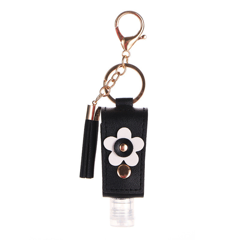 Wholesale Toner sub-bottle vintage leather case portable sub-bottle storage keychain
