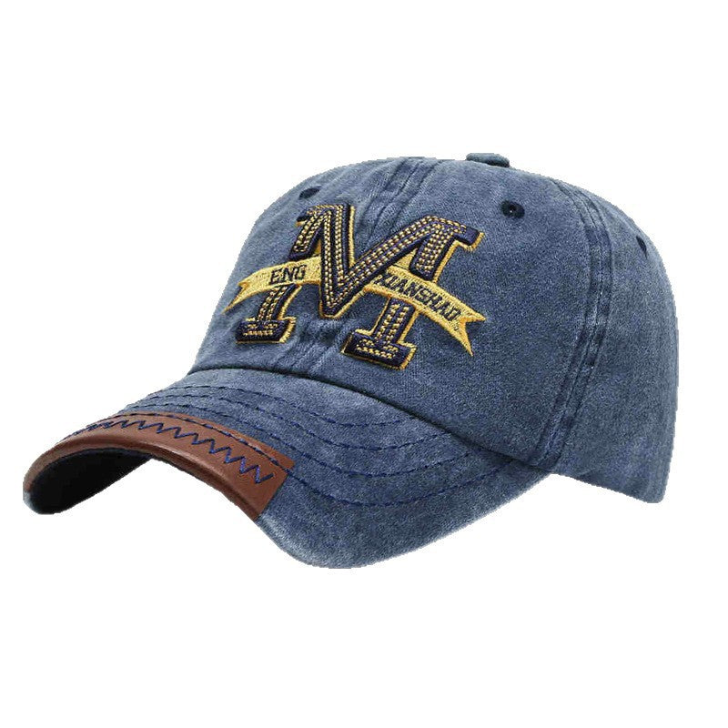 Wholesale Embroidered Distressed Denim Baseball Cap Fashion Accessory Party Cap