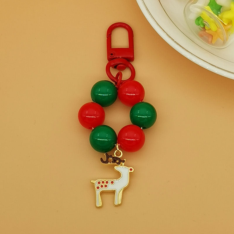 Wholesale Christmas Santa Claus Tree Letter Bell Snowflake Keychains ACC-KC-Haol003