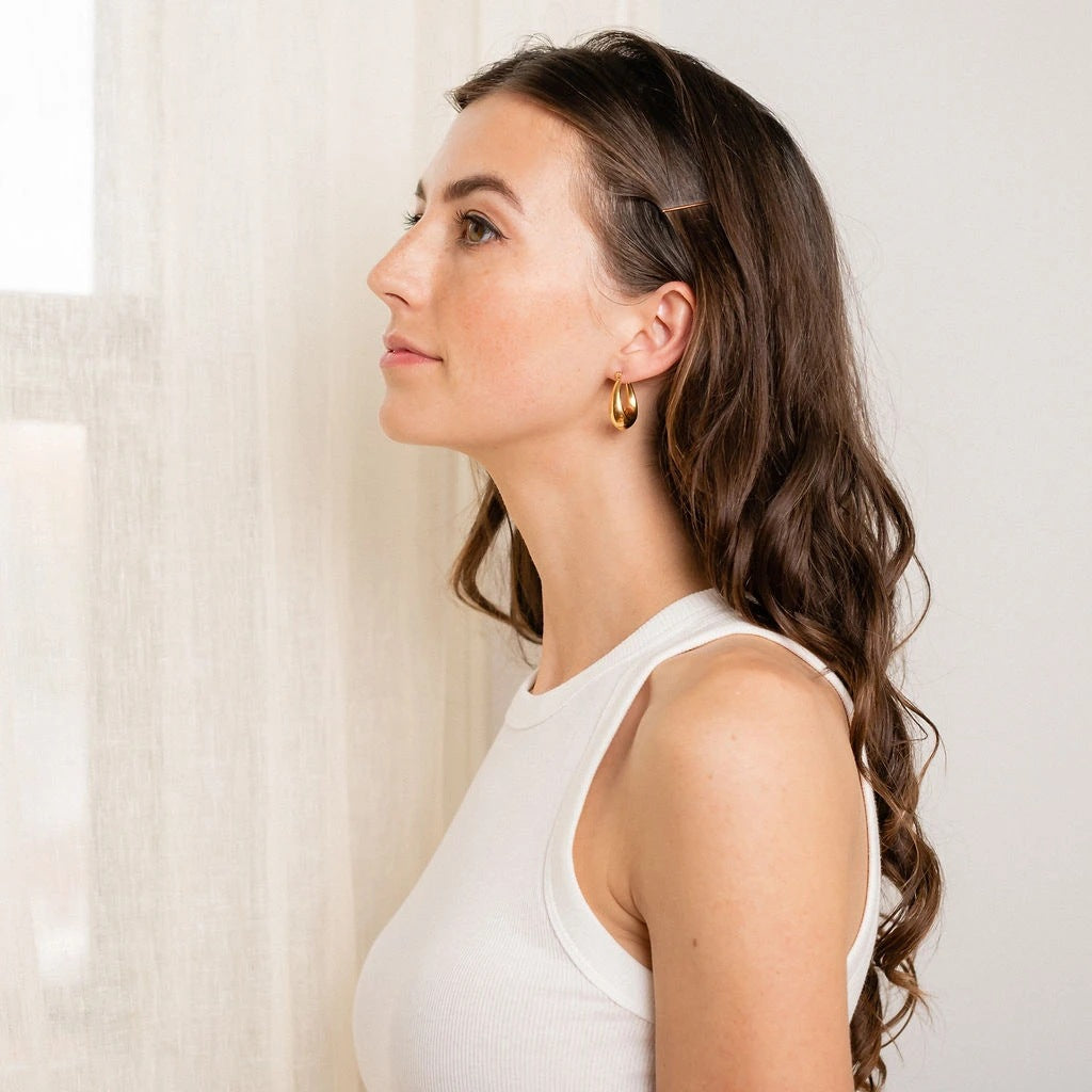 Wholesale geometric retro earrings titanium steel hollow earrings ACC-ES-Jied002