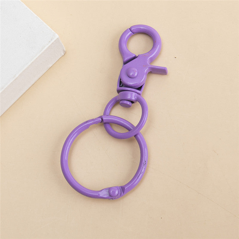 Wholesale 10pcs/pack Alloy Lobster Clasp Keychain Bulk DIY Accessories