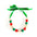Wholesale Christmas Necklace  Chain Red Green White Beaded Necklaces