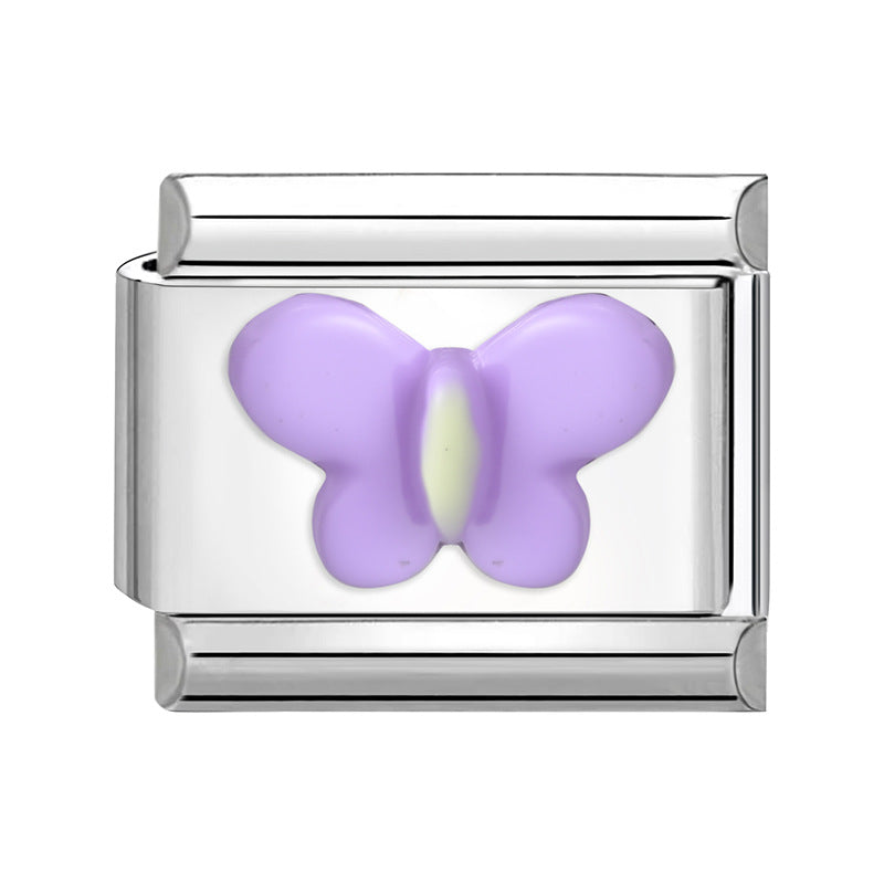 Wholesale 9mm Italian Charm Starter Bracelets DIY Bow Heart Stainless Steel Composable Bracelet