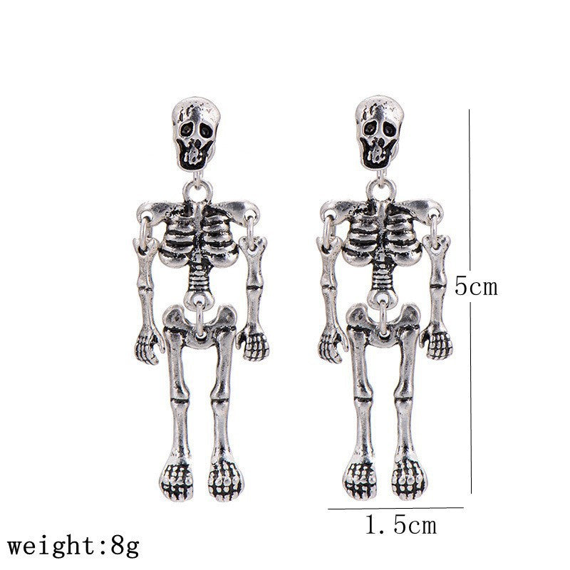 Wholesale Skull Tassel Drop Earrings  Trendy Fashion Accessory for Women