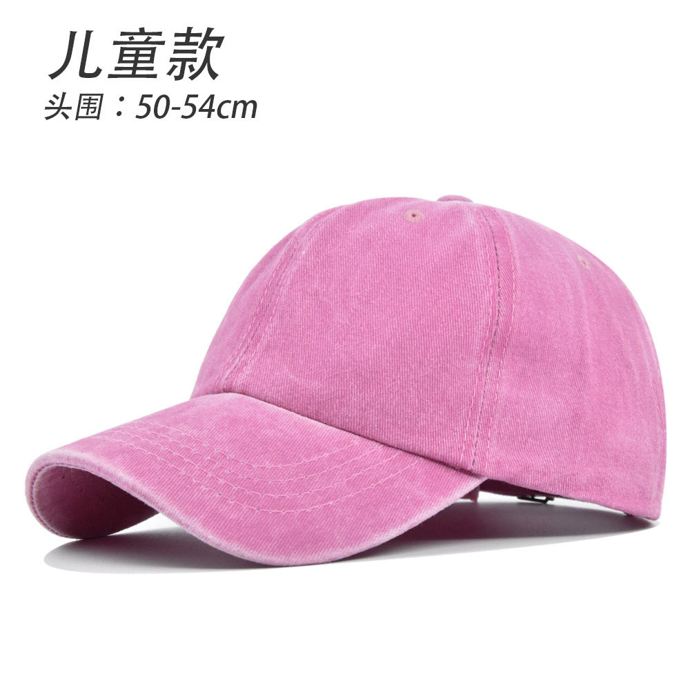 Wholesale Retro Parent-child Solid Color Baseball Cap ACC-HT-YMX012