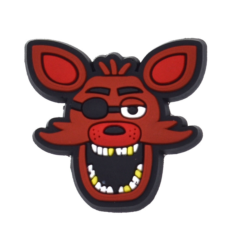 Wholesale Random 100pcs Animal PVC Soft Rubber Shoe Buckle Decoration ACC-SC-RYY074