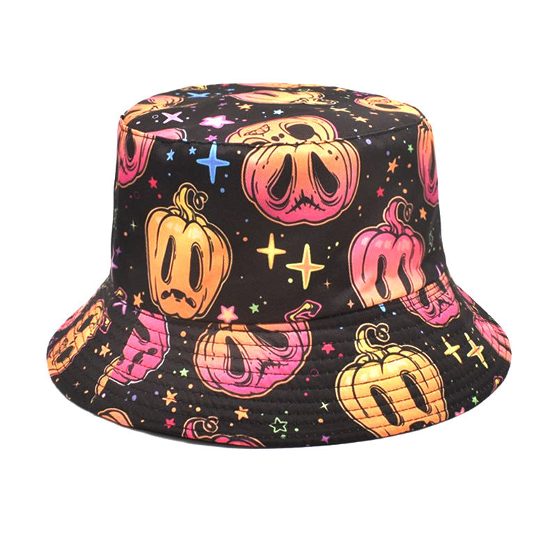 Wholesale  pumpkin pattern  Bucket Hat