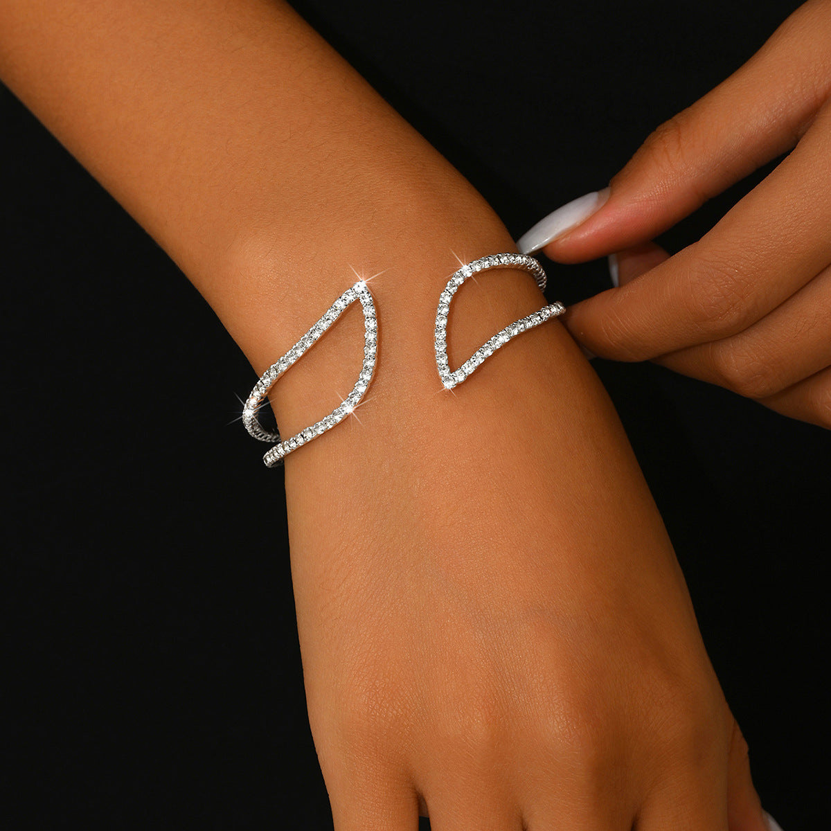 Wholesale  Rhinestone Elastic Diamond Bracelet