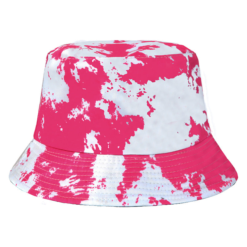 Wholesale  Printed Pattern Fisherman's Hat Tie-Dyed Double-Sided Basin Hat Bucket Hat