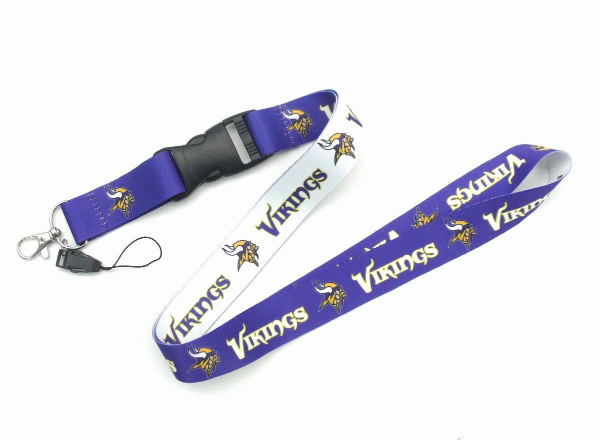 Wholesale Heat transfer football team Lanyard Keychain