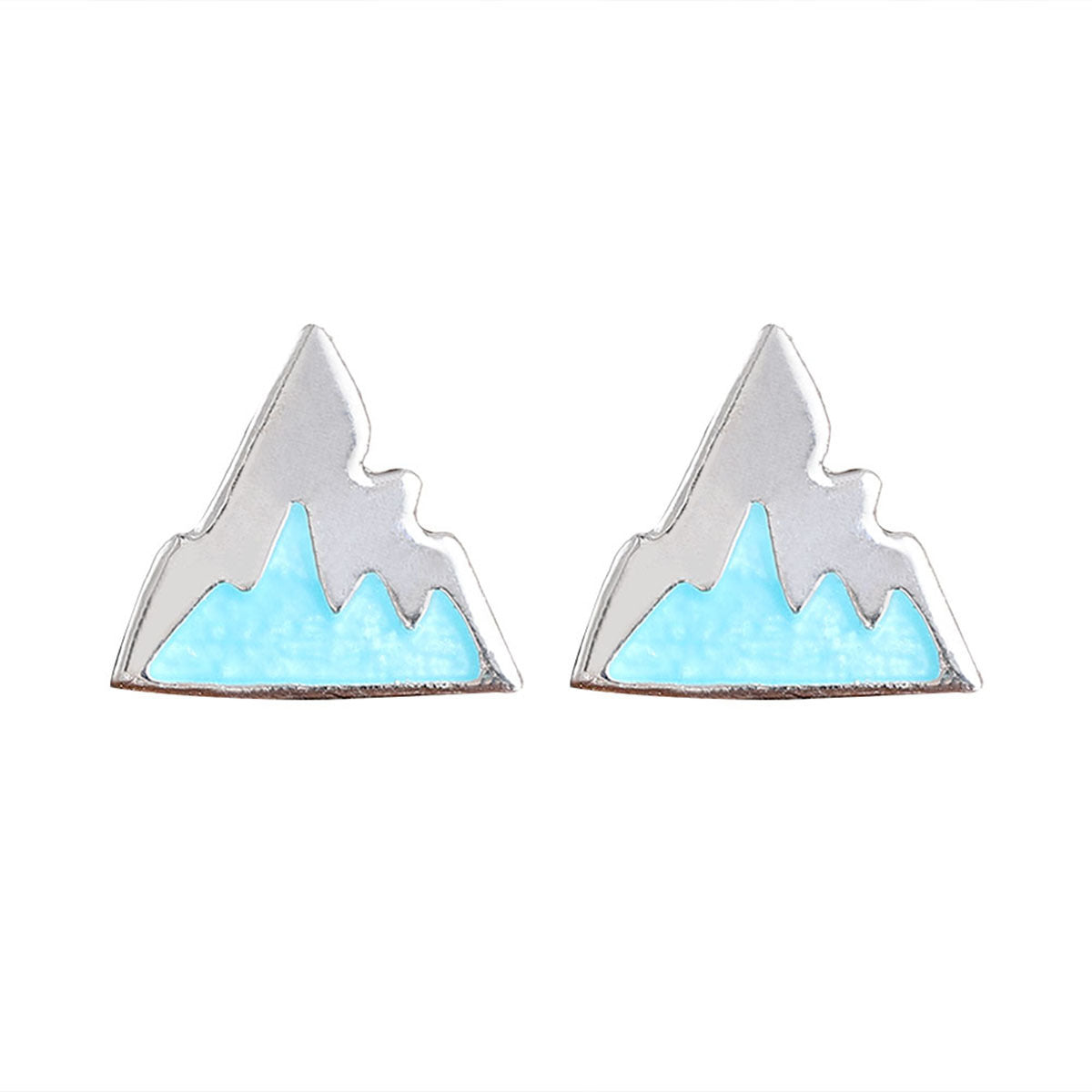 Wholesale blue iceberg earrings Bohemian geometric fashion niche ear jewelry