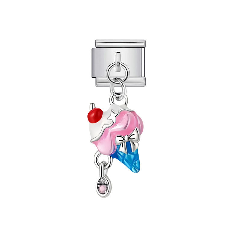 Wholesale Cartoon Stainless Steel DIY Bracelet Charms - Fashion Accessory for Resale