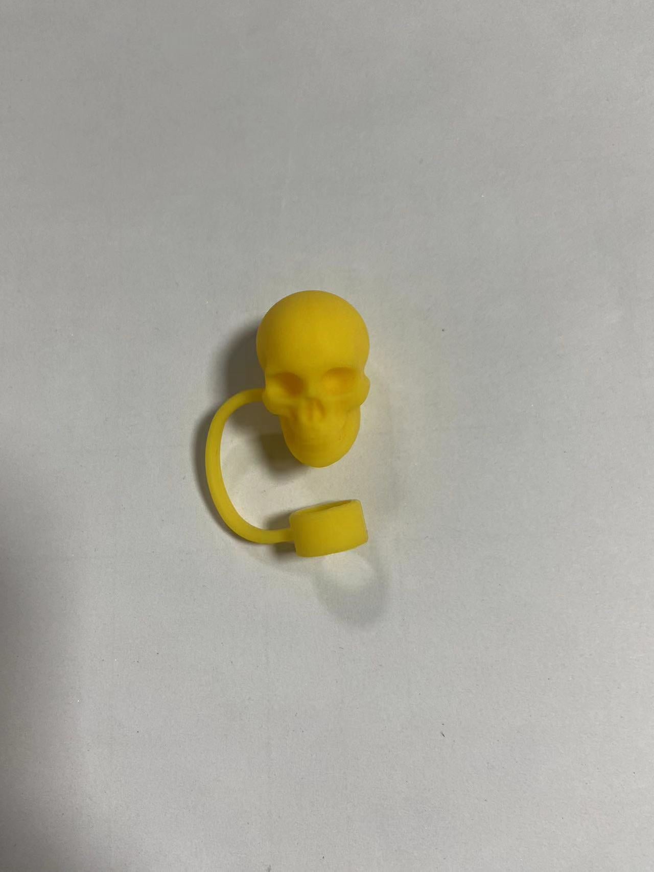 Wholesale  Skull Bat 10mm PVC Soft Straw Tube Cap