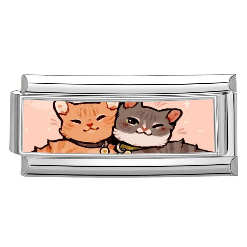 Wholesale  Italian Charm Bracelet 9mm DIY Splicing Cute Creative Stainless Steel Composable Bracelet