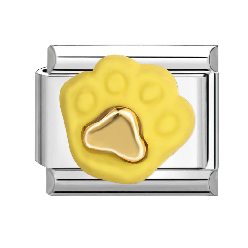 Wholesale Italian Charm Bracelet 9mm DIY Splicing Cute Creative Stainless Steel Composable Bracelet