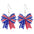 Wholesale Independence Day July 4  Shiny Bald Eagle Boots Butterfly Earrings