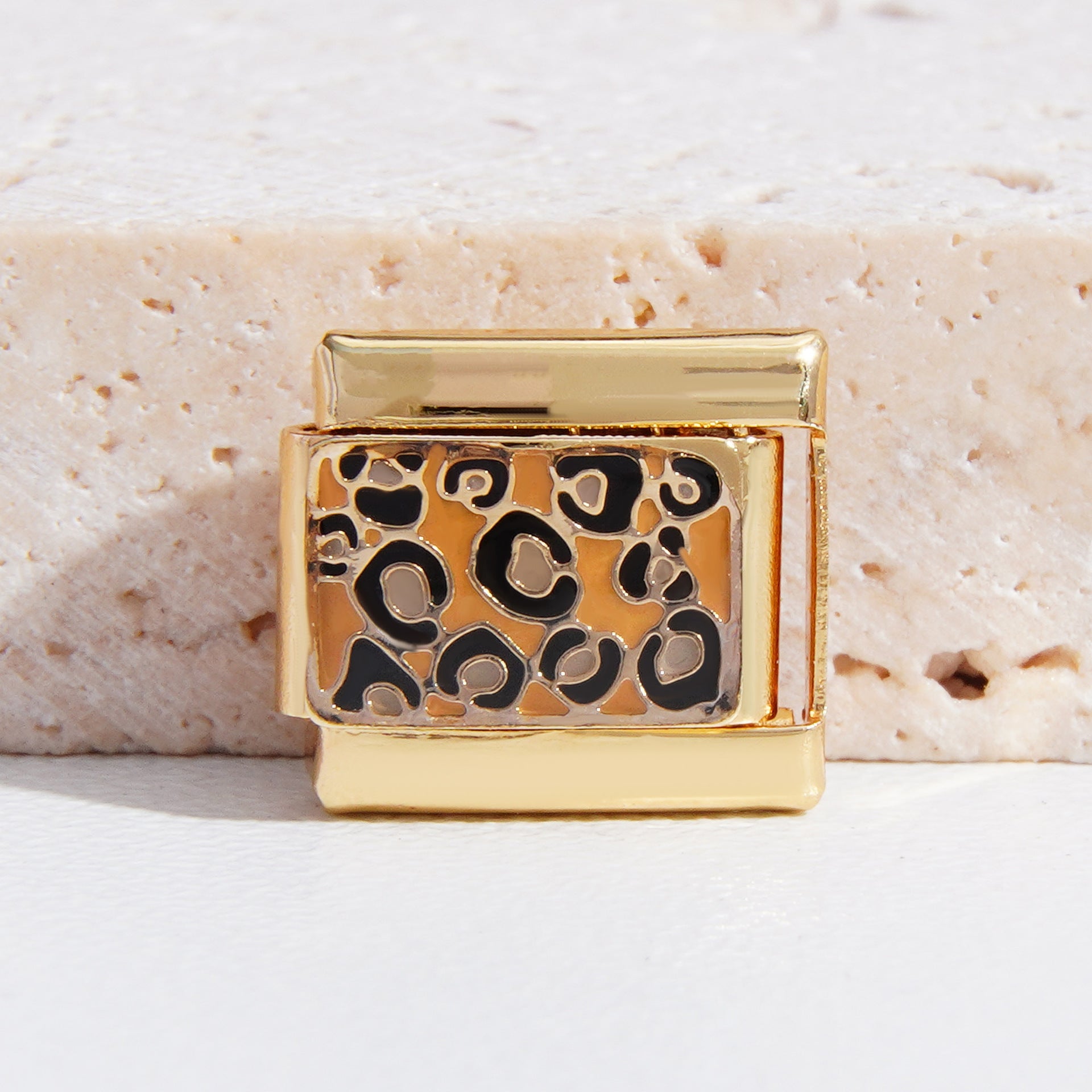 Wholesale Italian Charm Bracelet 9mm DIY Splicing Christmas Gold Titanium Steel Composable Bracelet