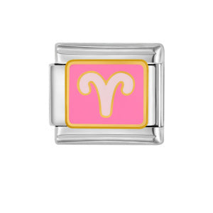 Wholesale Italian Charm Bracelet 9mm DIY Splicing Removable Simple Zodiac Stainless Steel Composable Bracelet